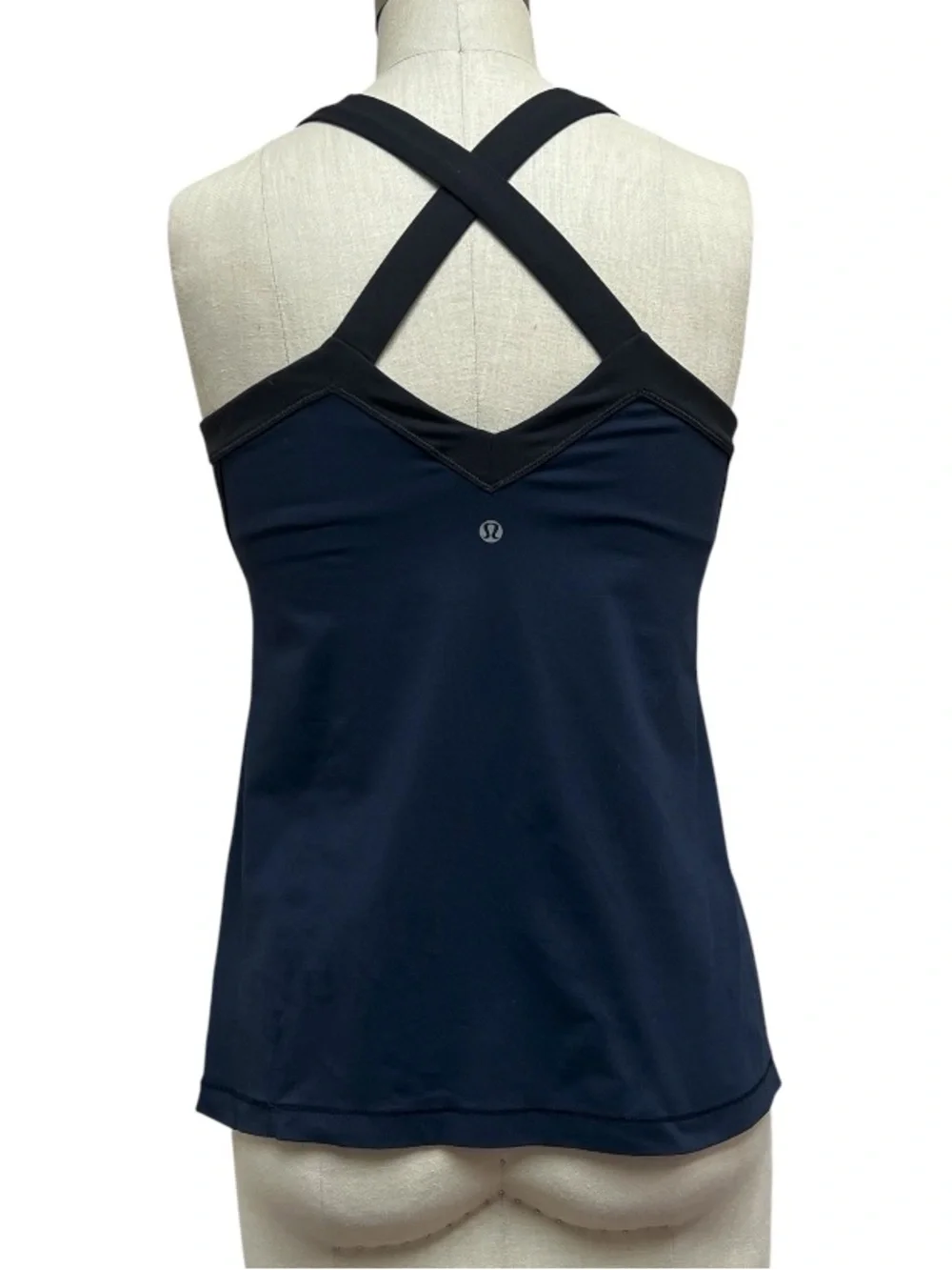 Lululemon Run Mile A Minute Tank Inkwell  Black Size 10